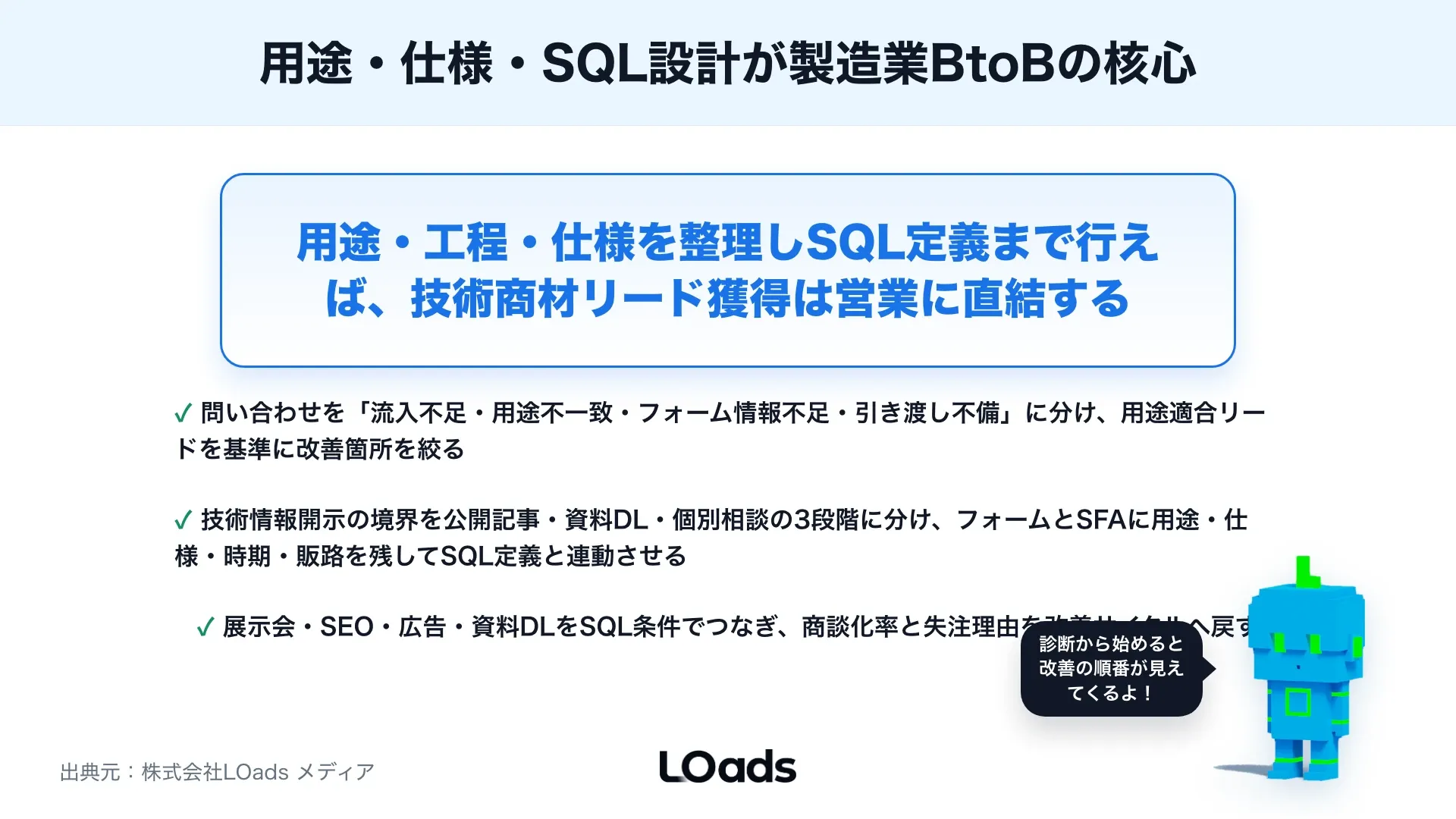 製造業のBtoBマーケティングとは？技術商材でリード獲得する施策と進め方のまとめ