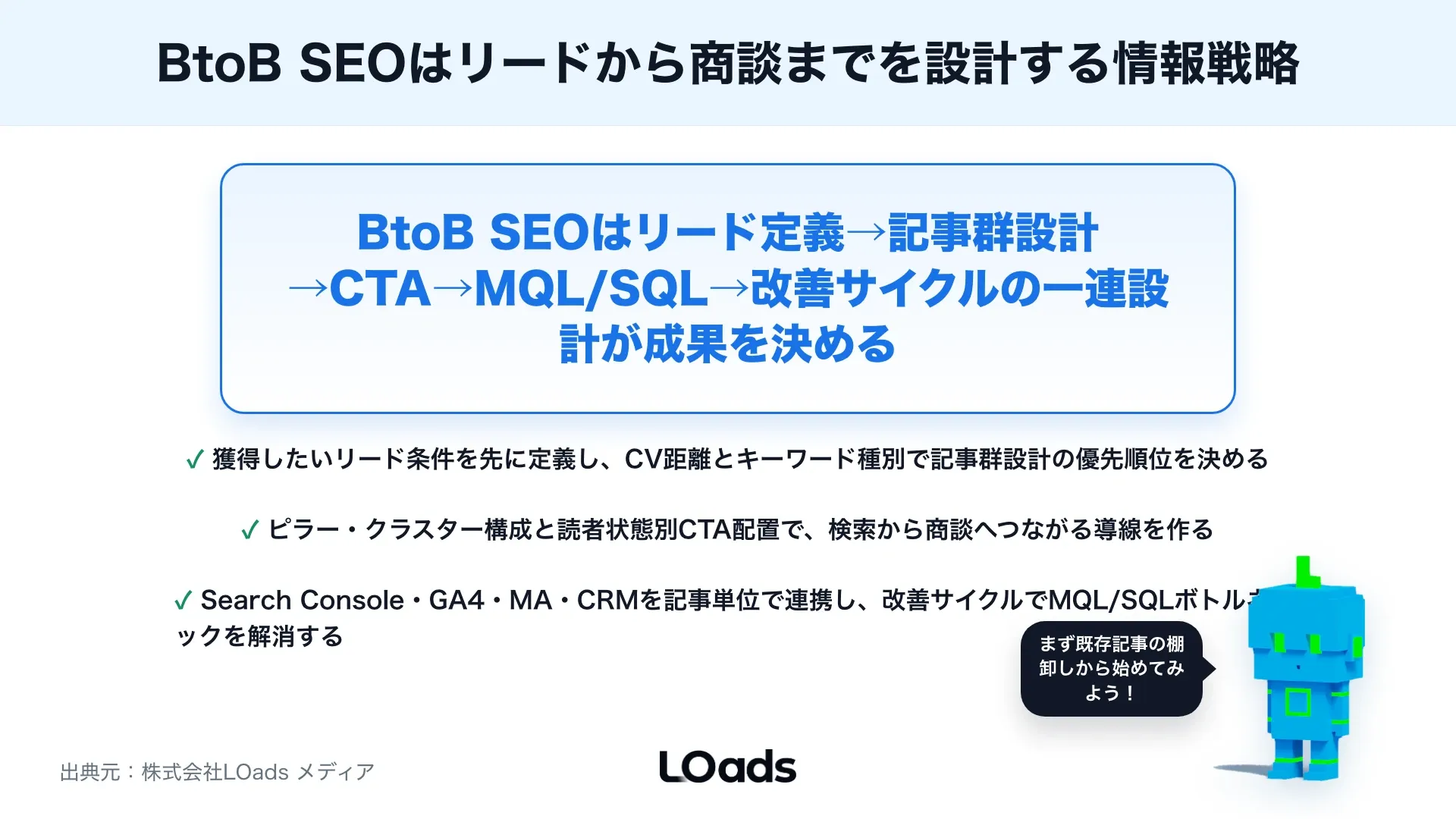 BtoB企業のSEO対策：リード獲得につながる記事設計と進め方のまとめ