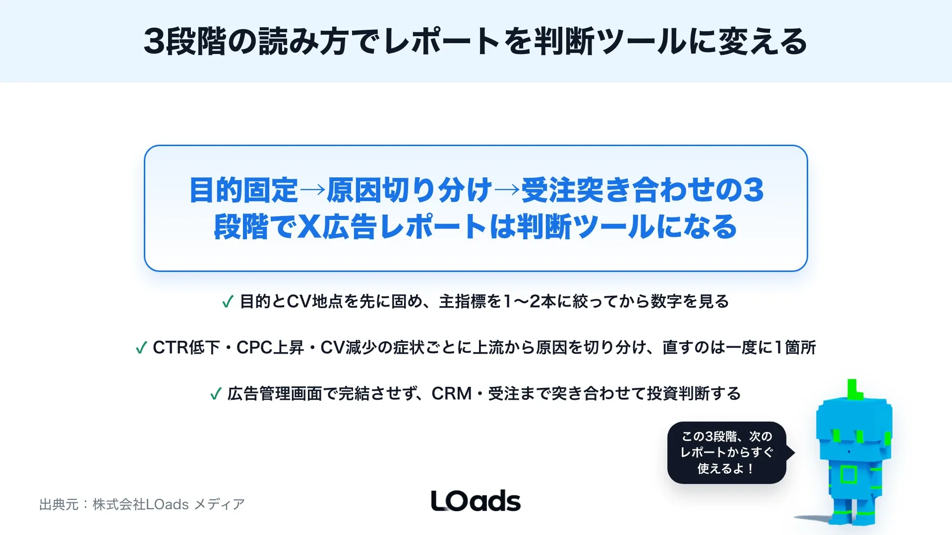 X広告レポートの見方：CTR・CPC・CPM・CVで成果を判断する方法のまとめ