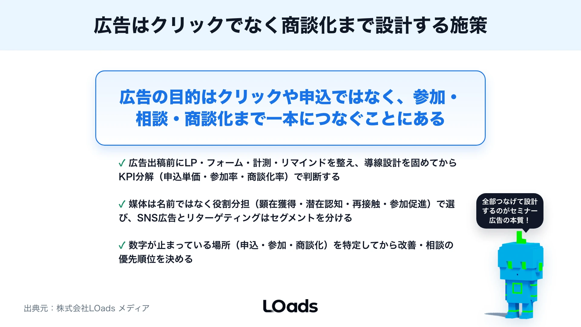 セミナー集客に広告を使う方法：Google広告・SNS広告・リターゲティングの設計のまとめ