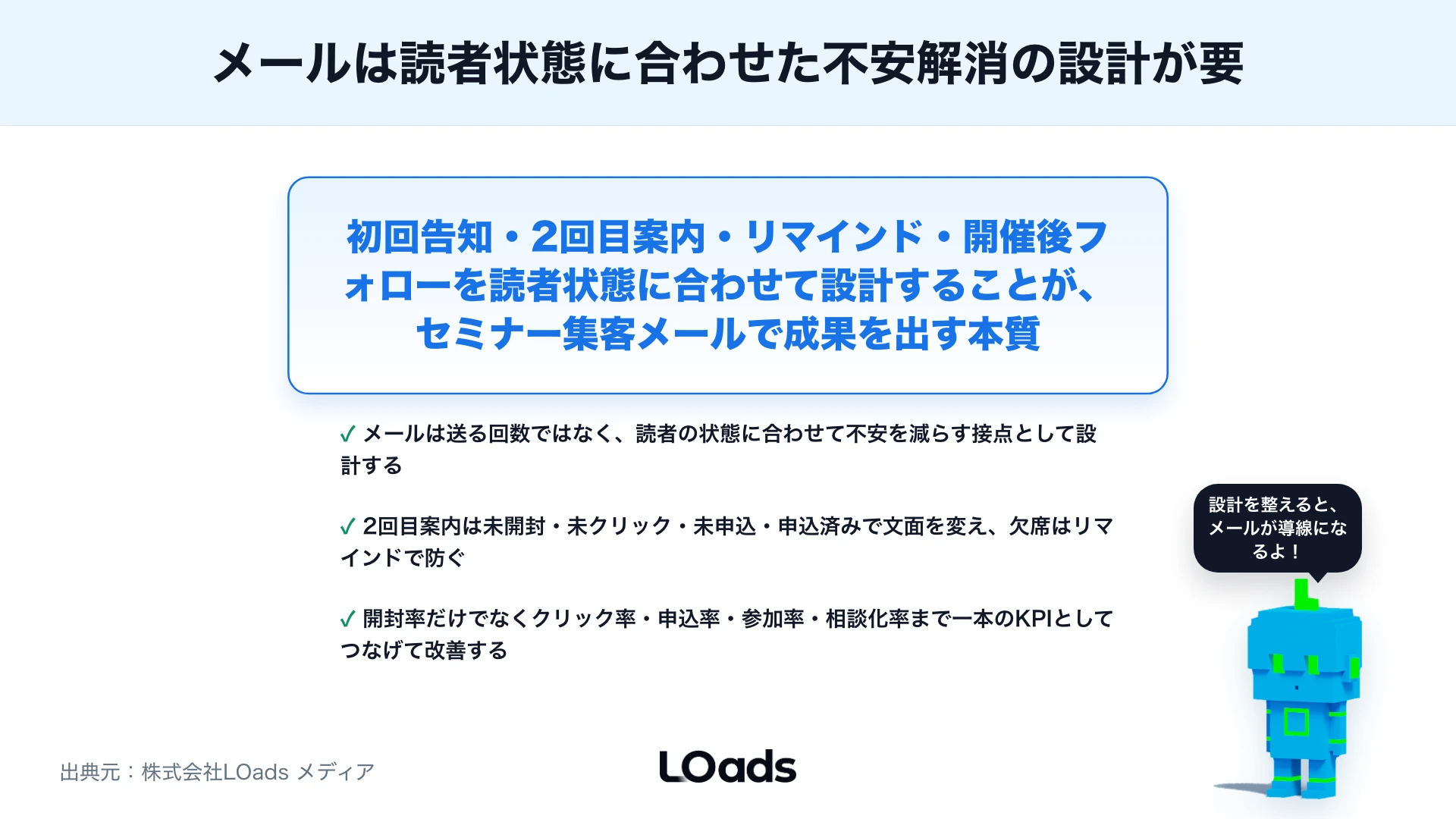 セミナー集客メールの作り方：告知文・2回目案内・リマインドで参加率を高めるのまとめ