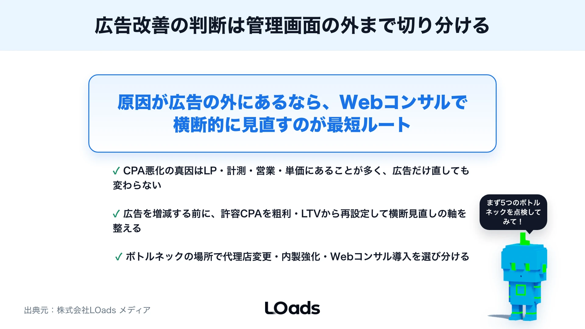 Webコンサルティングで広告運用を見直すべきケースのまとめ